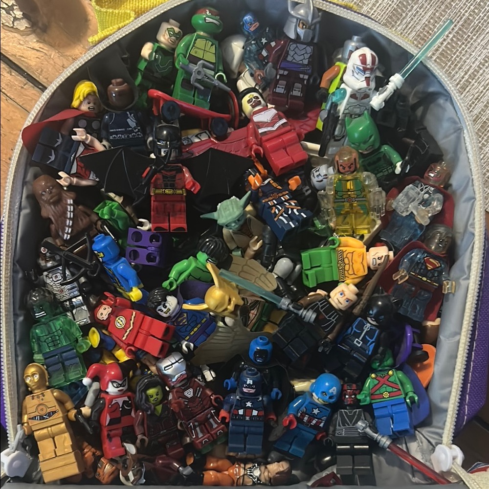 LOT ONLY 35 LEFT RANDOM OFF BRAND Mini figures Marvel, DC Teenage Mutant ect